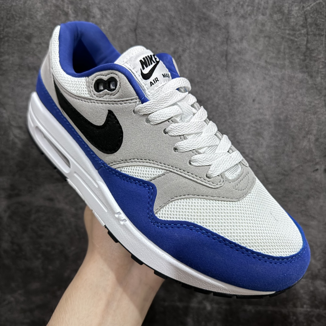 Nike Air Max 1 White Black Blue Retro Casual Running Shoes FD9082-100