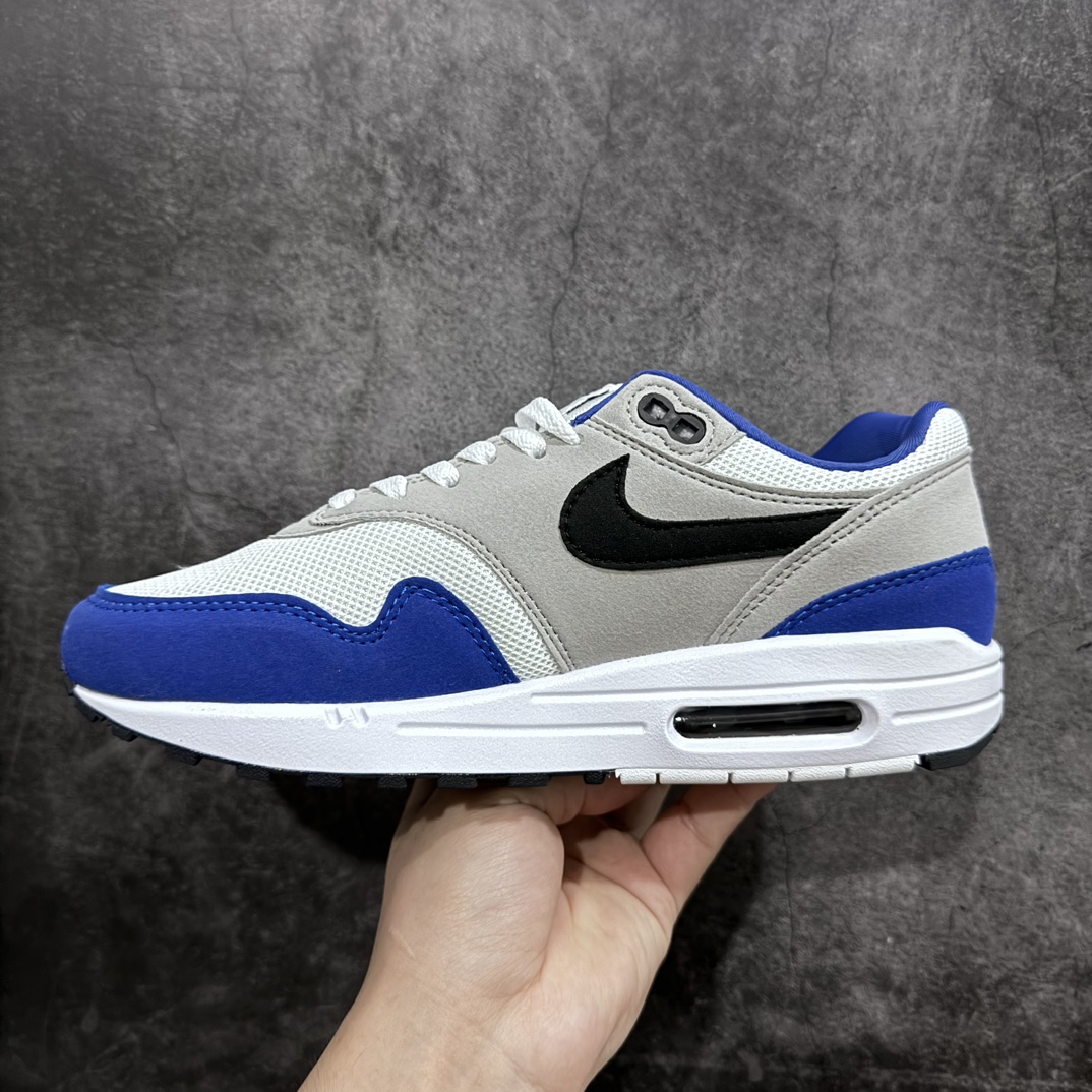 Nike Air Max 1 White Black Blue Retro Casual Running Shoes FD9082-100