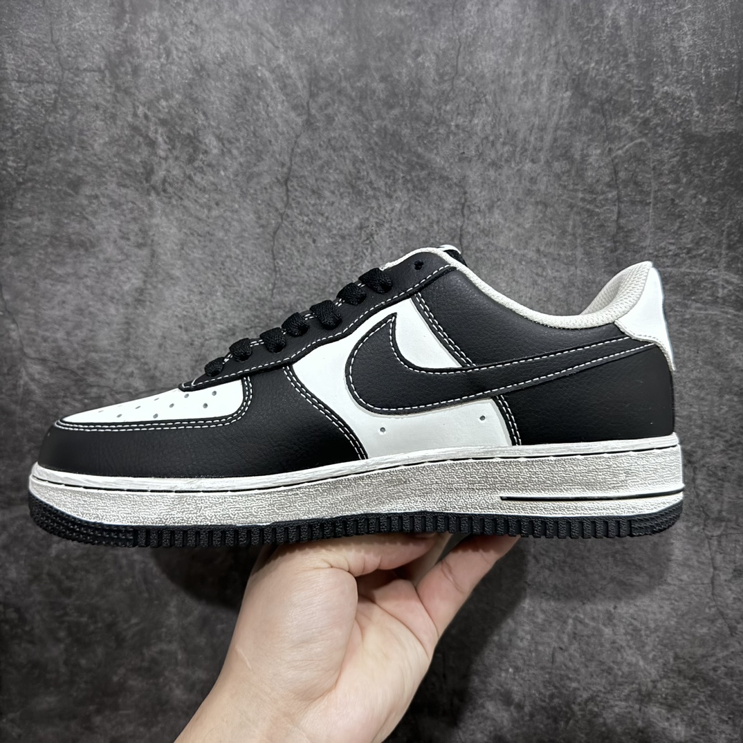 NK Air Force 1 Low '07 ”Distressed Black” Air Force 1 Low-top Casual Sneakers