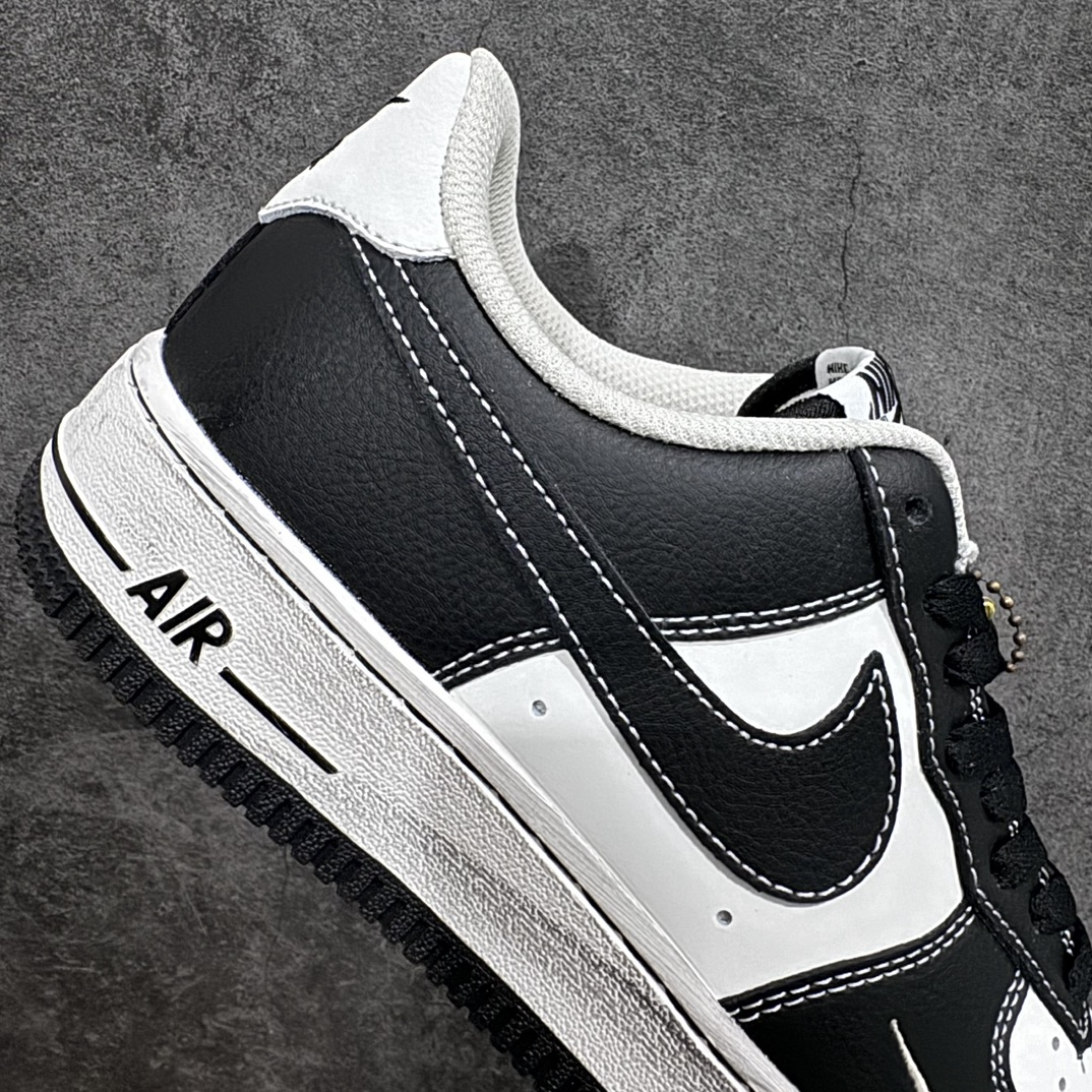 NK Air Force 1 Low '07 ”Distressed Black” Air Force 1 Low-top Casual Sneakers