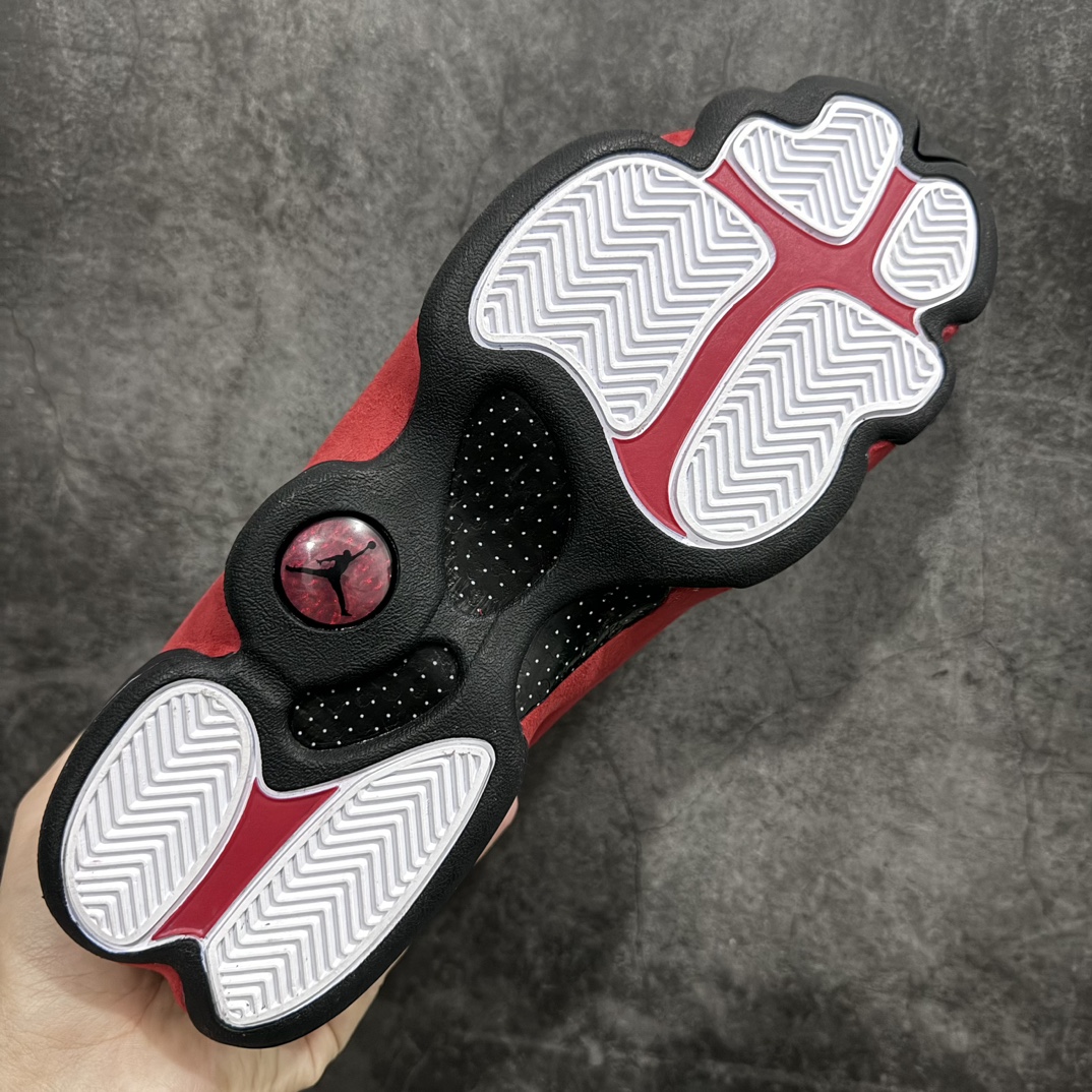 图片[9]-【TK至尊版】顶级莞产纯原 Air Jordan AJ13 黑红  货号：414571-004 n外贸大厂纯原出品 原鞋开发 原厂猫眼👀 版型近乎零偏差 采购原厂皮料 LOGO五金部件高价开发私模 杜绝一眼假版本 #原鞋1:1开模大底共3层贴合工艺 三层中间加入海玻璃缓震鞋垫 大底采用进口一次MD而非市面二次MD低价原料成型 进口MD材料异味较少比原鞋还少 市面异味大刺鼻 Size：40 40.5 41 42 42.5 43 44 44.5 45 46 47.5-莆田鞋批发中心