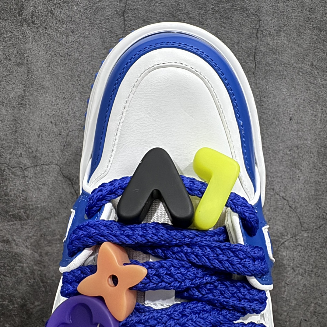 图片[5]-【顶级性价比版本】LV Trainer Maxi 小胖丁系列面包鞋 双层礼盒 橙色包装礼盒 中高端品质 价格合理不杀猪 品质对得起价格 非市面假特价版本 工厂长期补货 价格优势供应 原版购入开发打造 正确原版 超高还原度 空胶工艺 各细节到位 鞋面为细柔小牛皮 厚实织物鞋带正确扣子串珠 尺码：35 36 37 38 39 40 41 42 43 44 45-选品中心