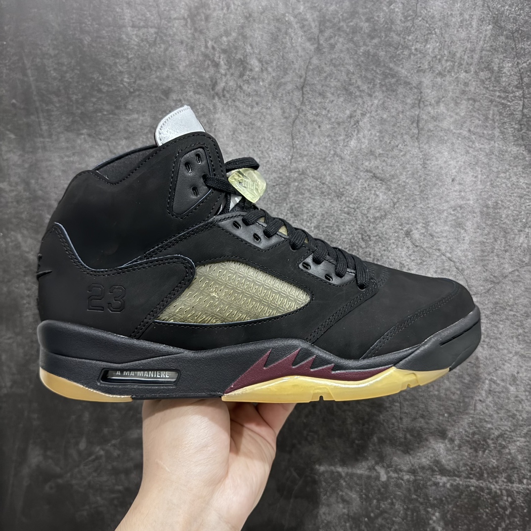 [Dongguan-made cut-out version] A Ma Maniére x Air Jordan 5 ”Black” AJ5 high-top AMM x AJ5 FD1330-001