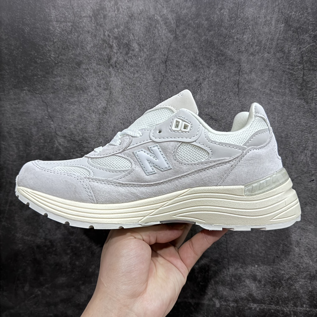 [OK Pure Original] New Balance Made in USA M992 series American-made classic retro versatile daddy casual sports running shoes white M992MD