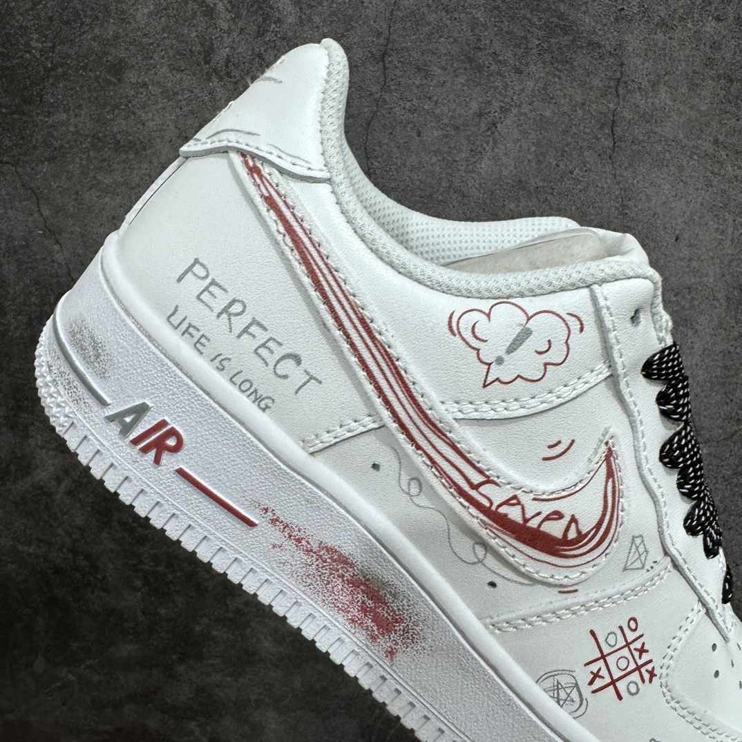 Air Force 1 '07 Low White Red Graffiti Secondary M0703-123