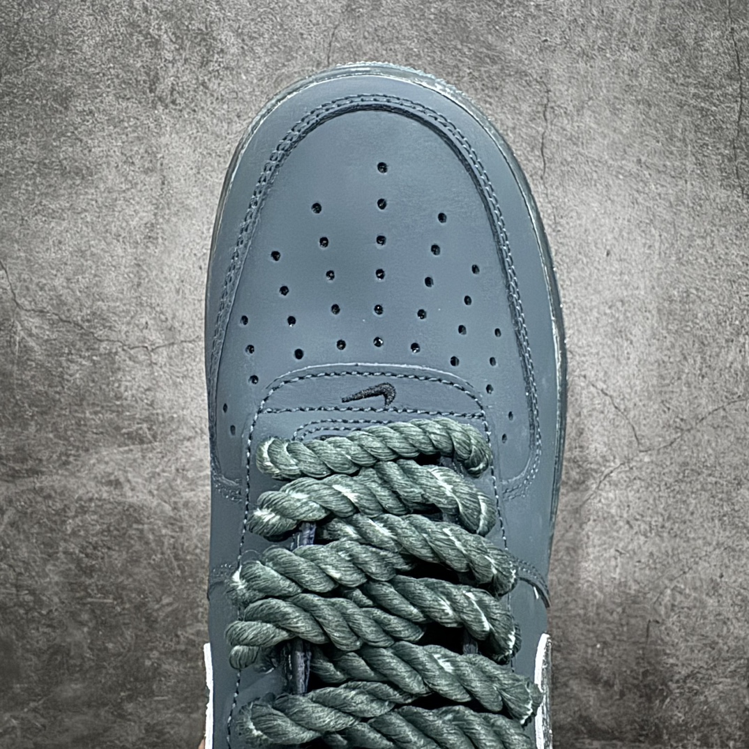 Nk Air Force 1'07 Low custom made old dark green dark green Air Force One low-top casual sneakers 315122-222