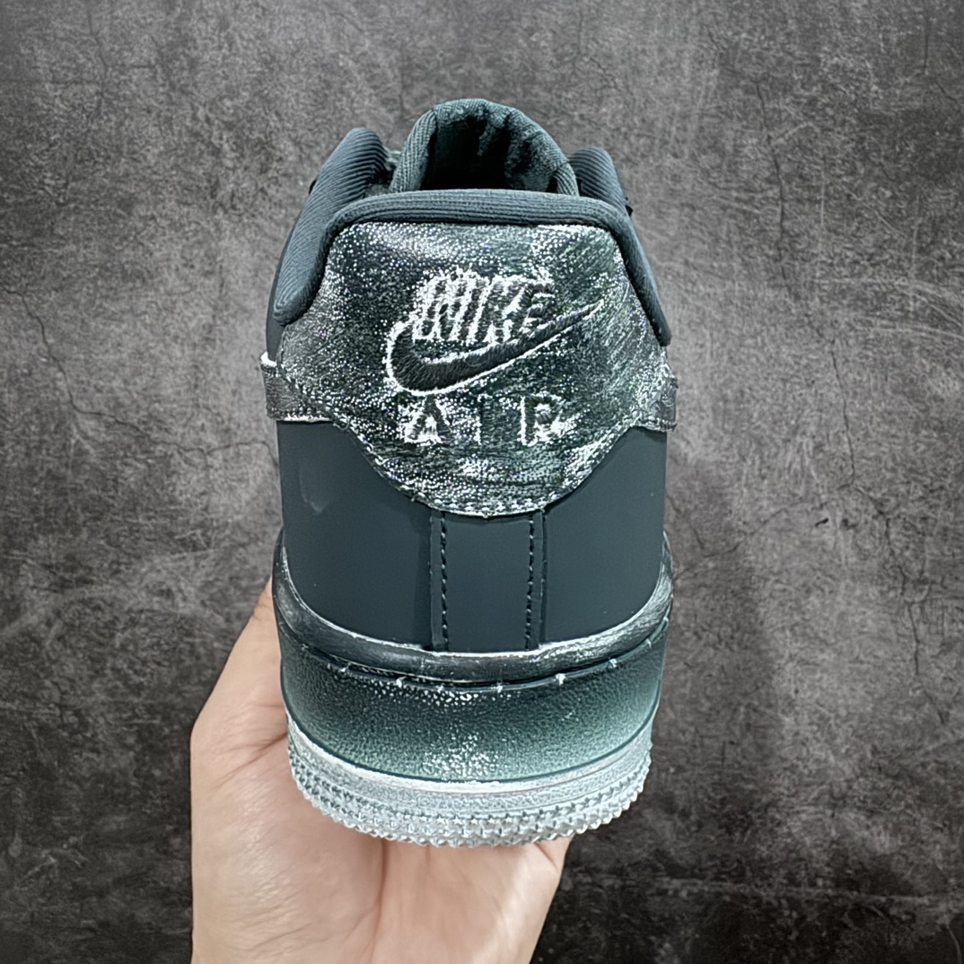 Nk Air Force 1'07 Low custom made old dark green dark green Air Force One low-top casual sneakers 315122-222