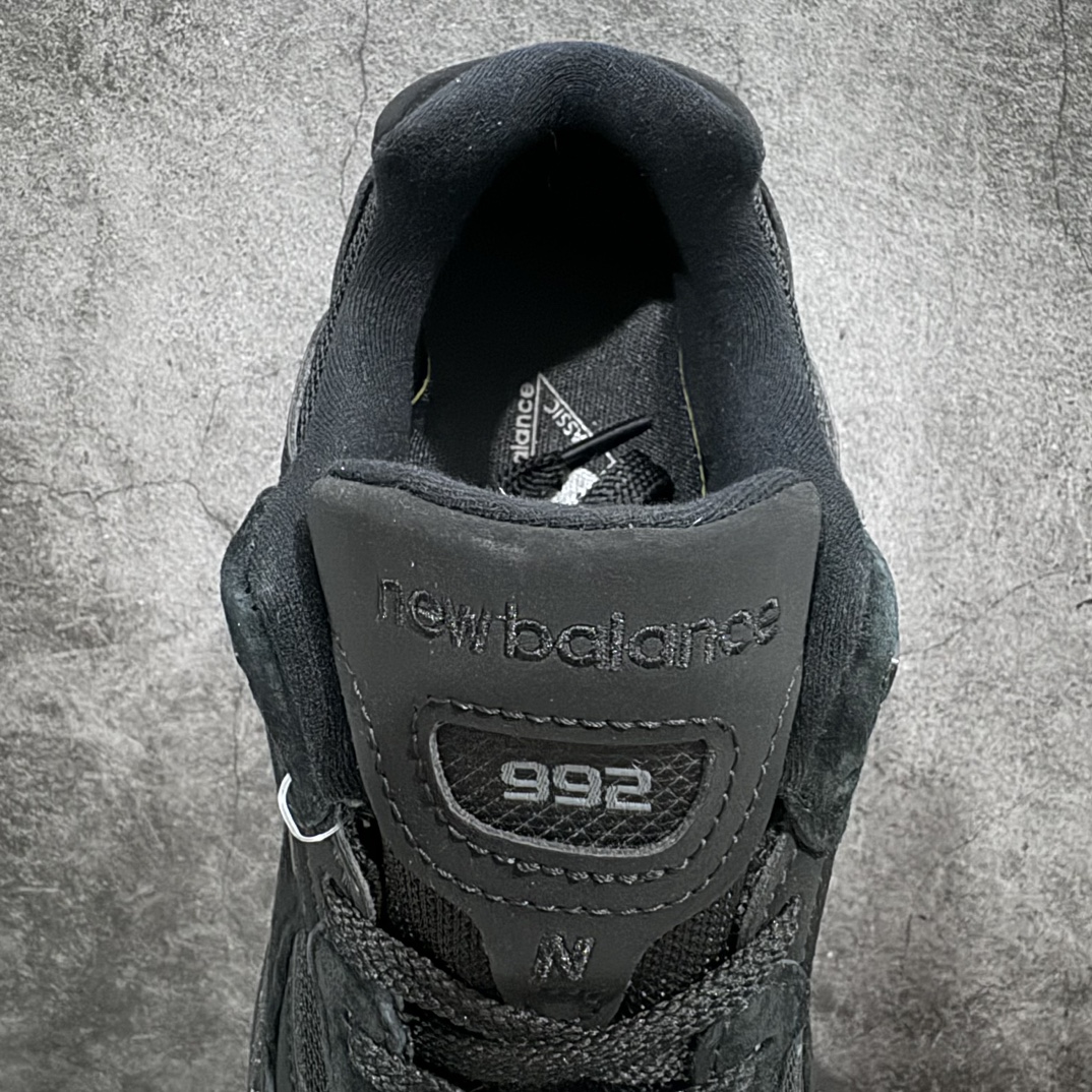 240 【OK纯原版】New Balance Made in USA M992系列美产血统经典复古百搭老爹休闲运动跑步鞋 纯黑色M992EA