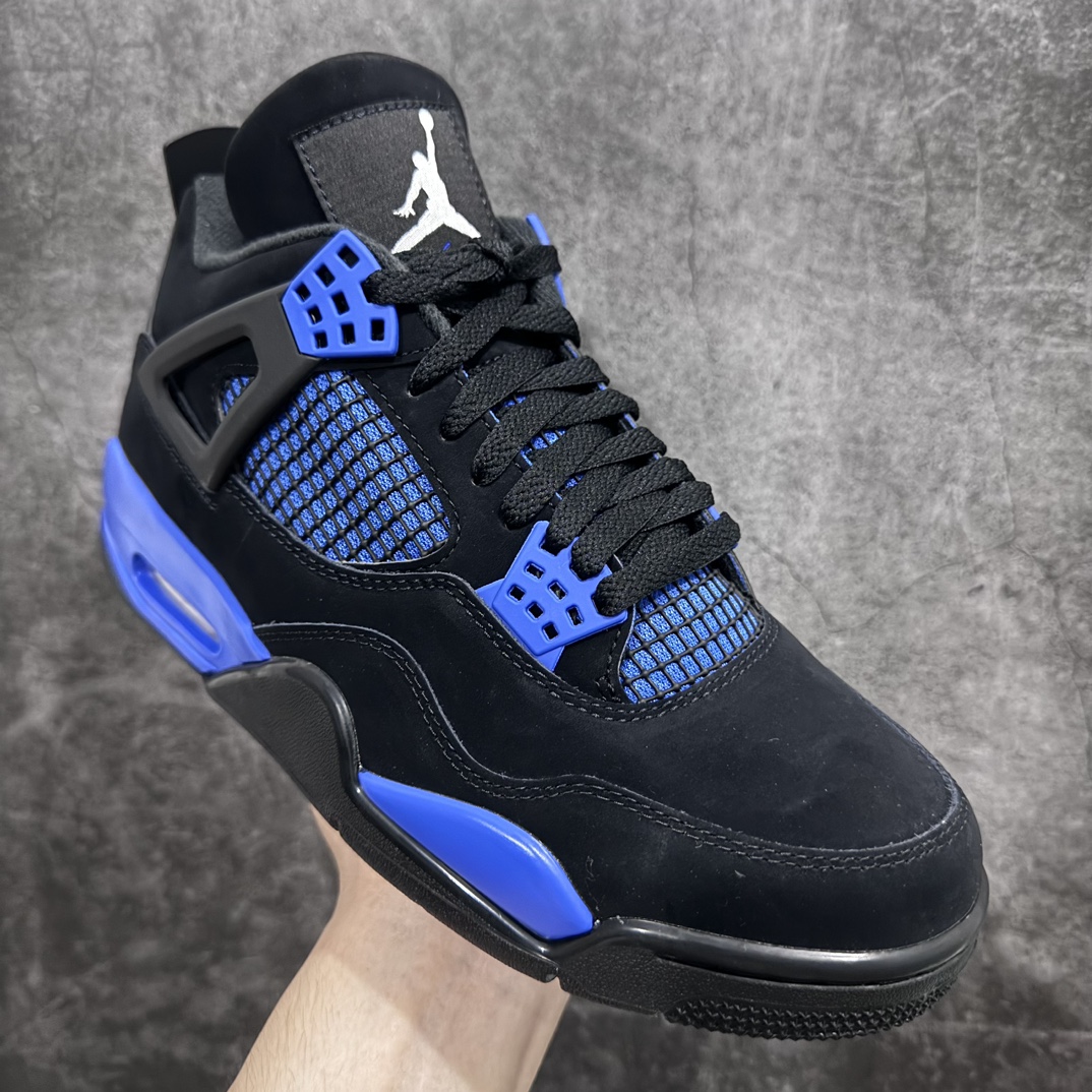 [TK Supreme Edition] Air Jordan 4 Retro AJ4 Joe 4 Black Blue Royal Blue CT8527-018