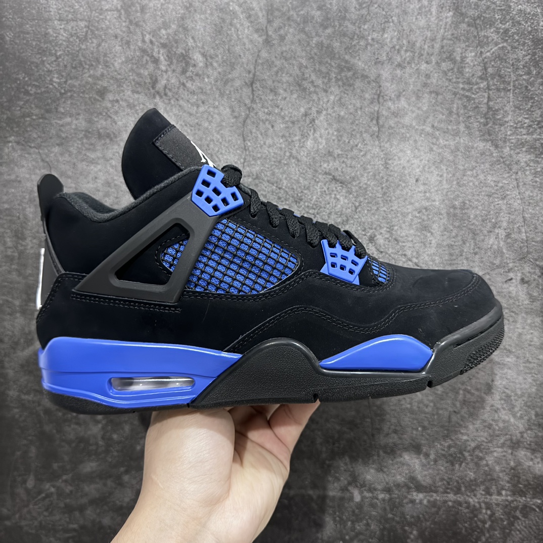 [TK Supreme Edition] Air Jordan 4 Retro AJ4 Joe 4 Black Blue Royal Blue CT8527-018