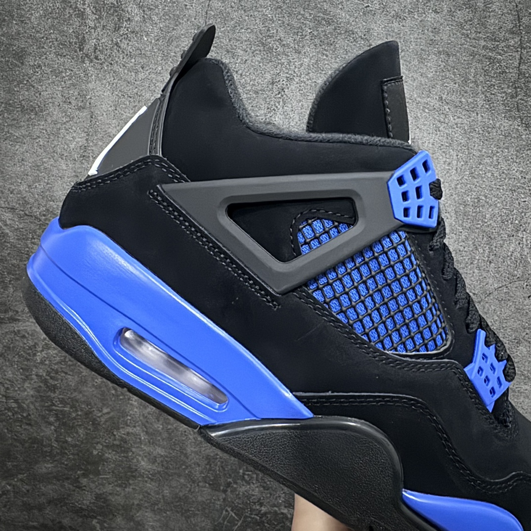 [TK Supreme Edition] Air Jordan 4 Retro AJ4 Joe 4 Black Blue Royal Blue CT8527-018