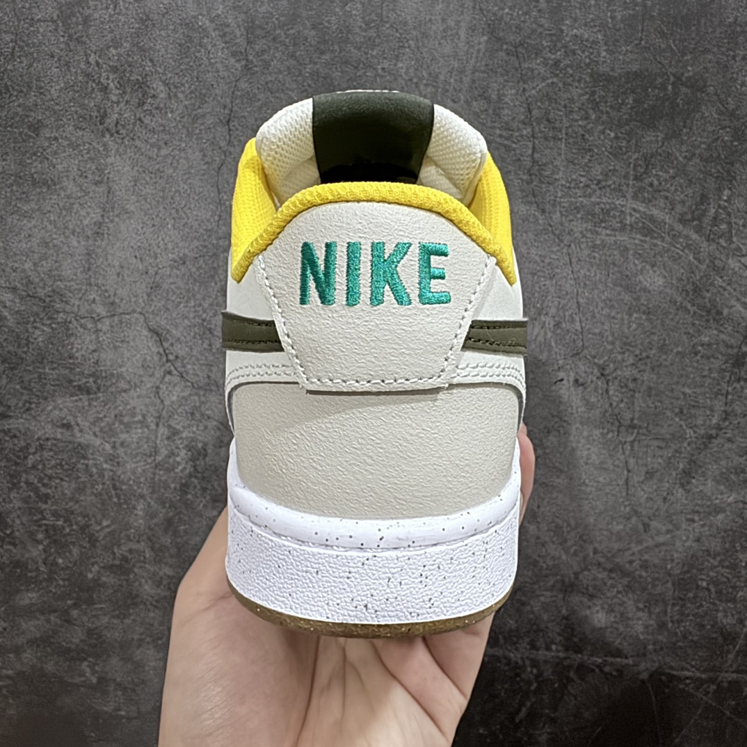 [Pure original] Nike Court Vision Low Small Air Force Light Gray Army Green Casual Sports Shoes FV3630-131