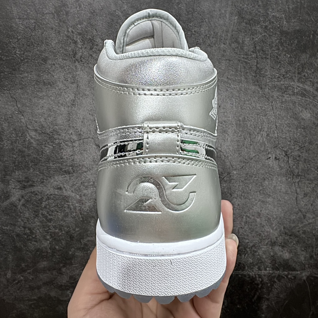 [K version pure original] Air Jordan AJ1 Retro Golf Golf Liquid Silver FD6815-001