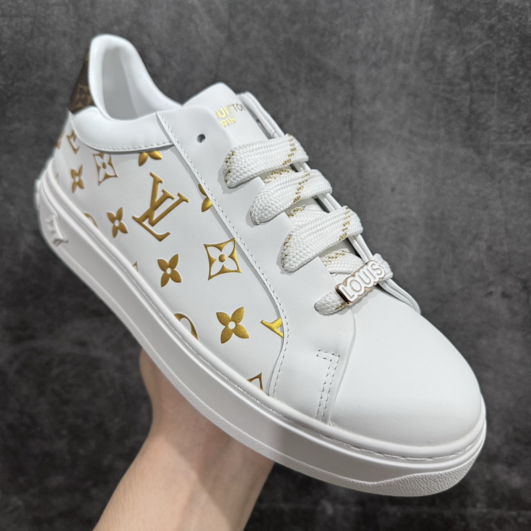 图片[3]-【广东顶级纯原】Louis Vuitton Time Out Low Sneaker LV 舒畅系列休闲松糕锯齿底系列板鞋n配件抽屉礼盒 防尘布袋 身份卡 小票采用软质粒面头层牛革拼接制成鞋面材质高密度电脑车线工艺 小牛真皮内里贴附nPU超软脚感乳胶鞋垫 外置隔色厚实橡胶大底 Size：35-45-莆田鞋批发中心