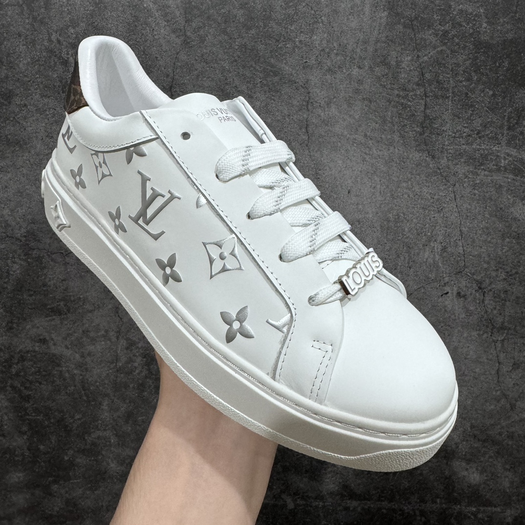 图片[3]-【广东顶级纯原】Louis Vuitton Time Out Low Sneaker LV 舒畅系列休闲松糕锯齿底系列板鞋n配件抽屉礼盒 防尘布袋 身份卡 小票采用软质粒面头层牛革拼接制成鞋面材质高密度电脑车线工艺 小牛真皮内里贴附nPU超软脚感乳胶鞋垫 外置隔色厚实橡胶大底 Size：35-45-莆田鞋批发中心