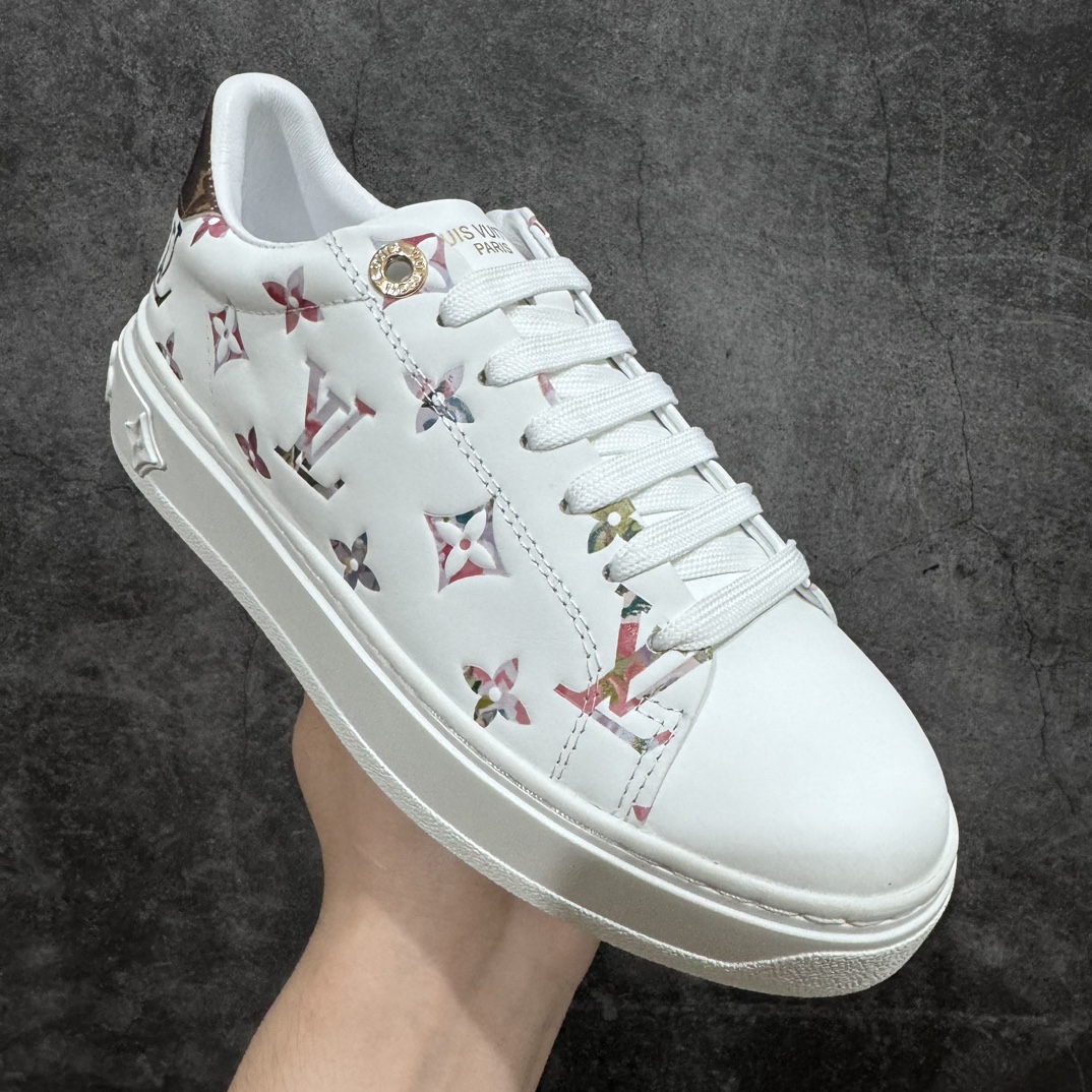 图片[3]-【广东顶级纯原】Louis Vuitton Time Out Low Sneaker LV 舒畅系列休闲松糕锯齿底系列板鞋n配件抽屉礼盒 防尘布袋 身份卡 小票采用软质粒面头层牛革拼接制成鞋面材质高密度电脑车线工艺 小牛真皮内里贴附nPU超软脚感乳胶鞋垫 外置隔色厚实橡胶大底 Size：35-39-莆田鞋批发中心