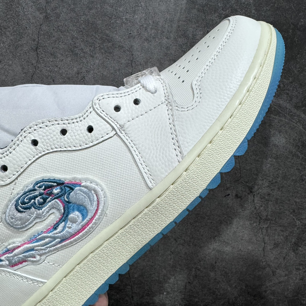 320 【KX版本】Michelle Wie West x Air Jordan 1 High Golf ”Pebble Beach ”乔丹1代蓝刺绣 FV3565-100