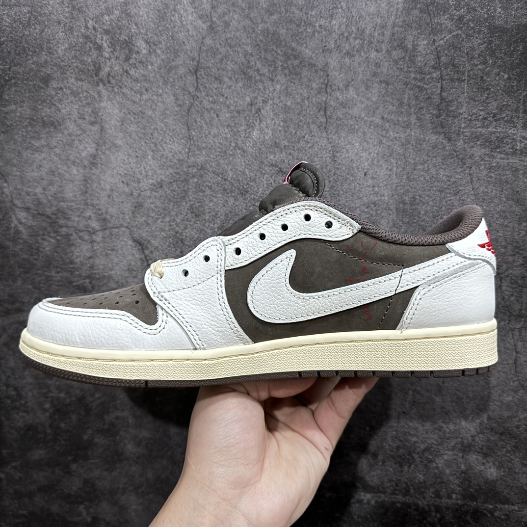 420 【FK纯原】Air Jordan 1 x Travis Scott AJ1 x TS联名白棕倒钩3.0 DM7866-162