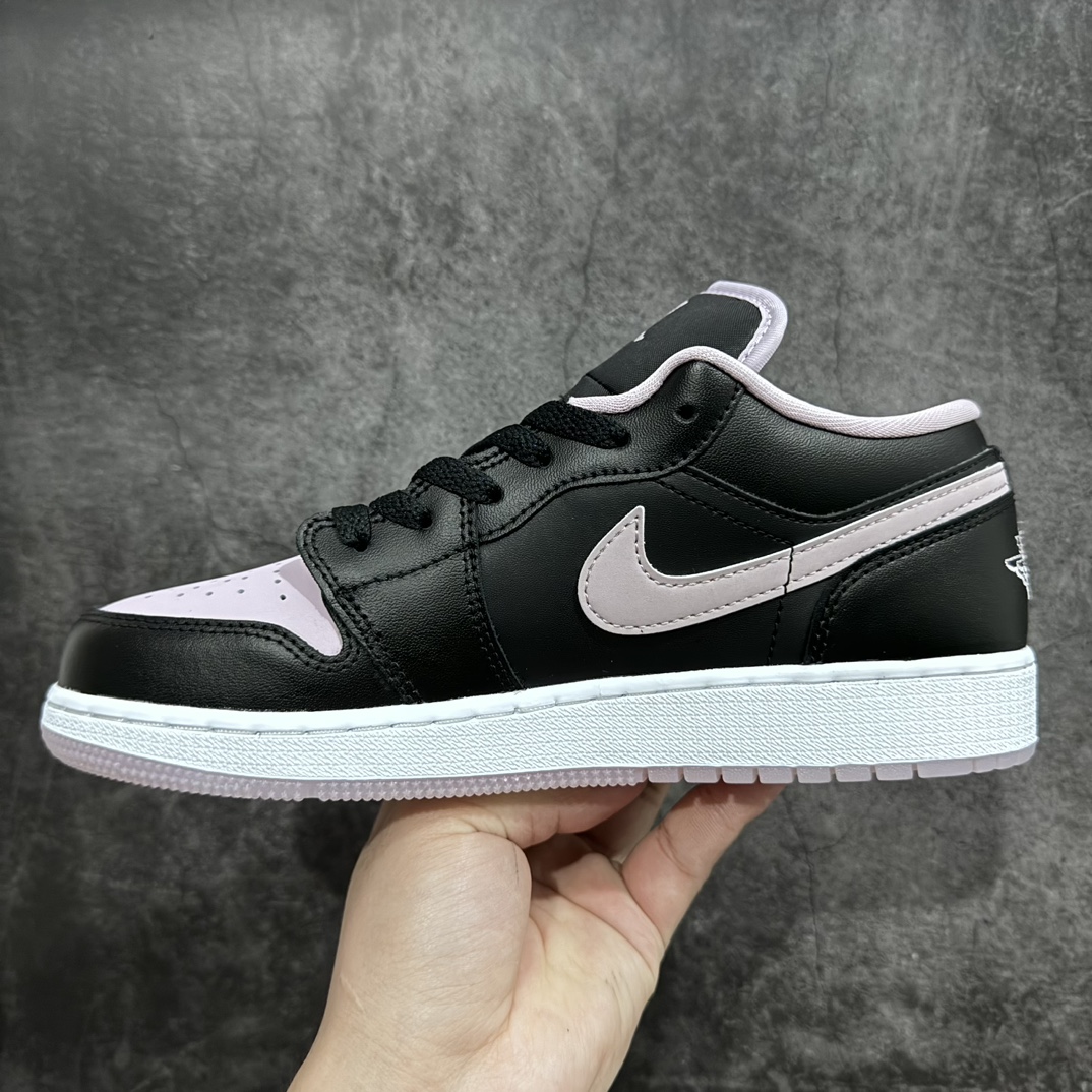 [DT Pure Original] Air Jordan AJ1 Low Low-top GS Black Pink DV1333-051