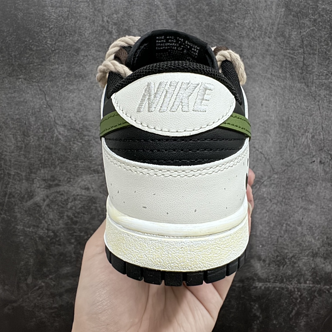 图片[4]-【CS版本】NK SB Dunk Low”Green/Beige“小小熊猫 解构麻绳 绑绳解构风 系列低帮休闲运动滑板板鞋货号：DD1391-100n目前市场品质细节最好的一个版本n清洁度 皮料 细节做工均高于市场其他已出货版 尺码：36 36.5 37.5 38 38.5 39 40 40.5 41 42 42.5 43 44 45 46-莆田鞋批发中心