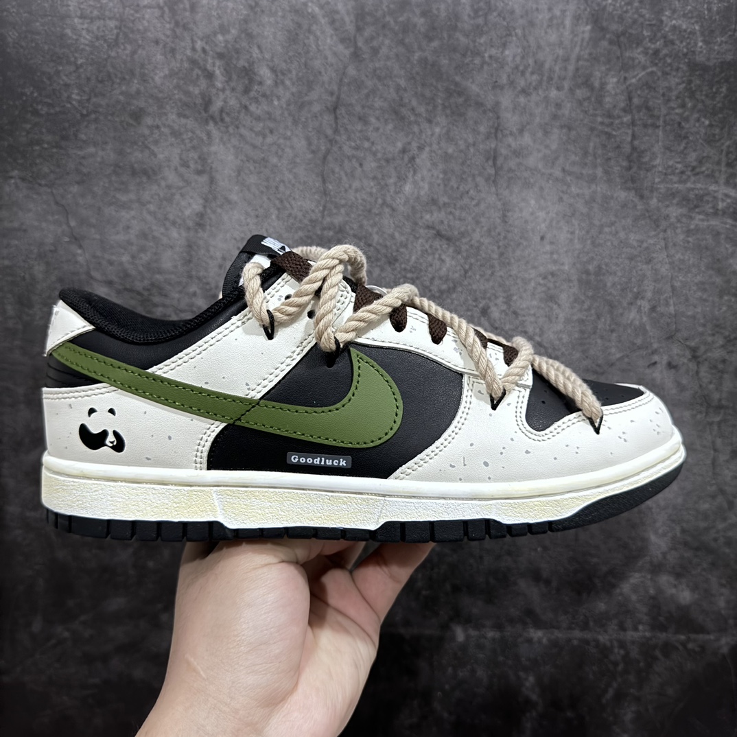 【CS版本】NK SB Dunk Low”Green/Beige“小小熊猫 解构麻绳 绑绳解构风 系列低帮休闲运动滑板板鞋货号：DD1391-100n目前市场品质细节最好的一个版本n清洁度 皮料 细节做工均高于市场其他已出货版 尺码：36 36.5 37.5 38 38.5 39 40 40.5 41 42 42.5 43 44 45 46-莆田鞋批发中心