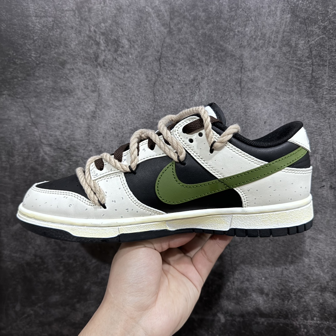 图片[2]-【CS版本】NK SB Dunk Low”Green/Beige“小小熊猫 解构麻绳 绑绳解构风 系列低帮休闲运动滑板板鞋货号：DD1391-100n目前市场品质细节最好的一个版本n清洁度 皮料 细节做工均高于市场其他已出货版 尺码：36 36.5 37.5 38 38.5 39 40 40.5 41 42 42.5 43 44 45 46-莆田鞋批发中心