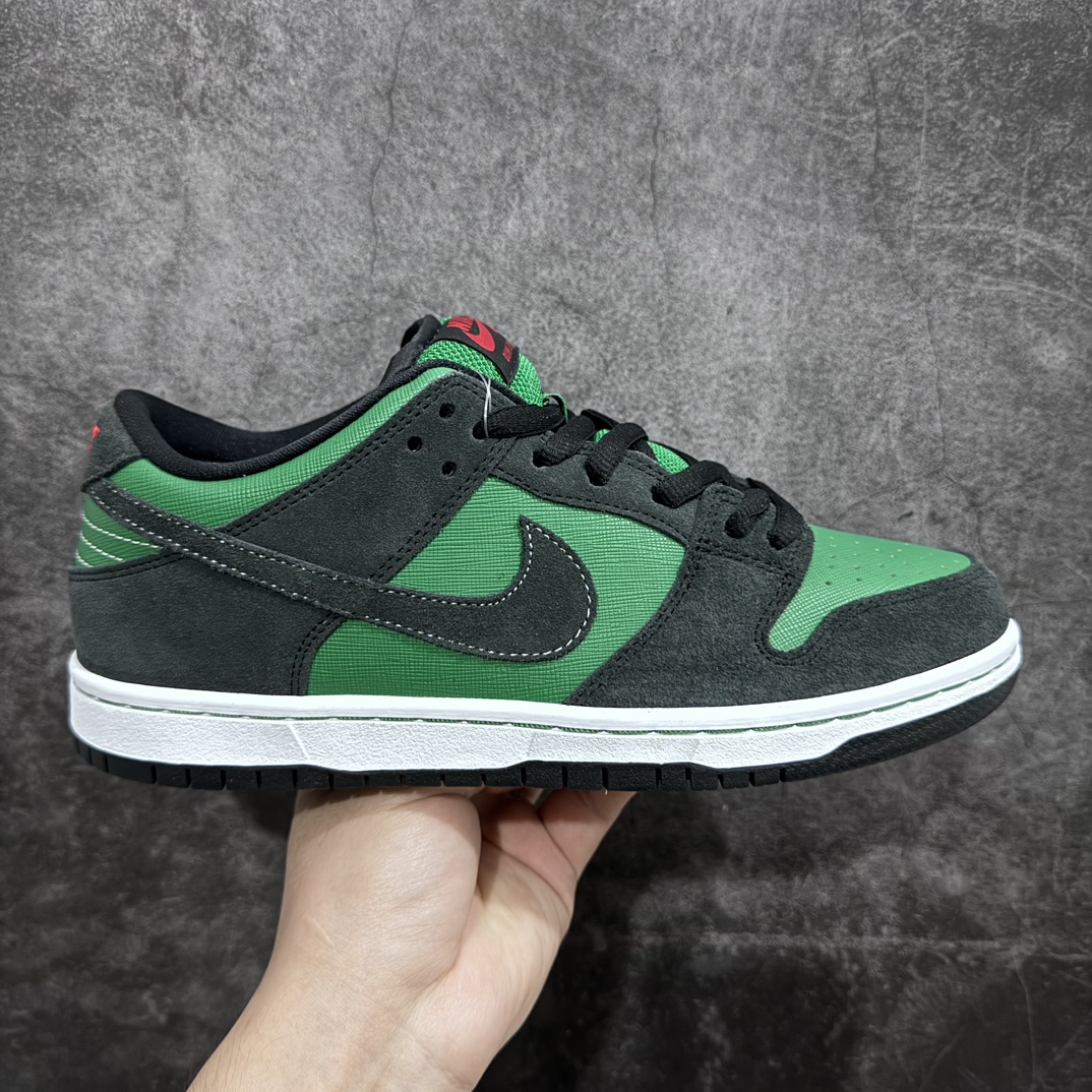 【纯原Y版】Nike SB Dunk Low 黑绿n大厂纯原品质出货 清洁度 电绣工艺 皮料切割干净无任何毛边 细节完美货号：313170-306 Size：36 36.5 37.5 38 38.5 39 40 40.5 41 42 42.5 43 44 44.5 45-莆田鞋批发中心