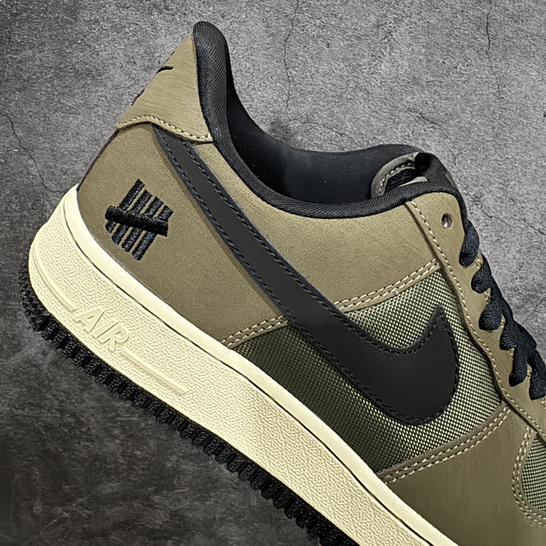 200 【纯原HY版本】UNDEFEATED x Air Force 1’07 Low SP”Ballistic”空军一号板鞋“橄榄绿军绿黑UND不败”DH3064-300