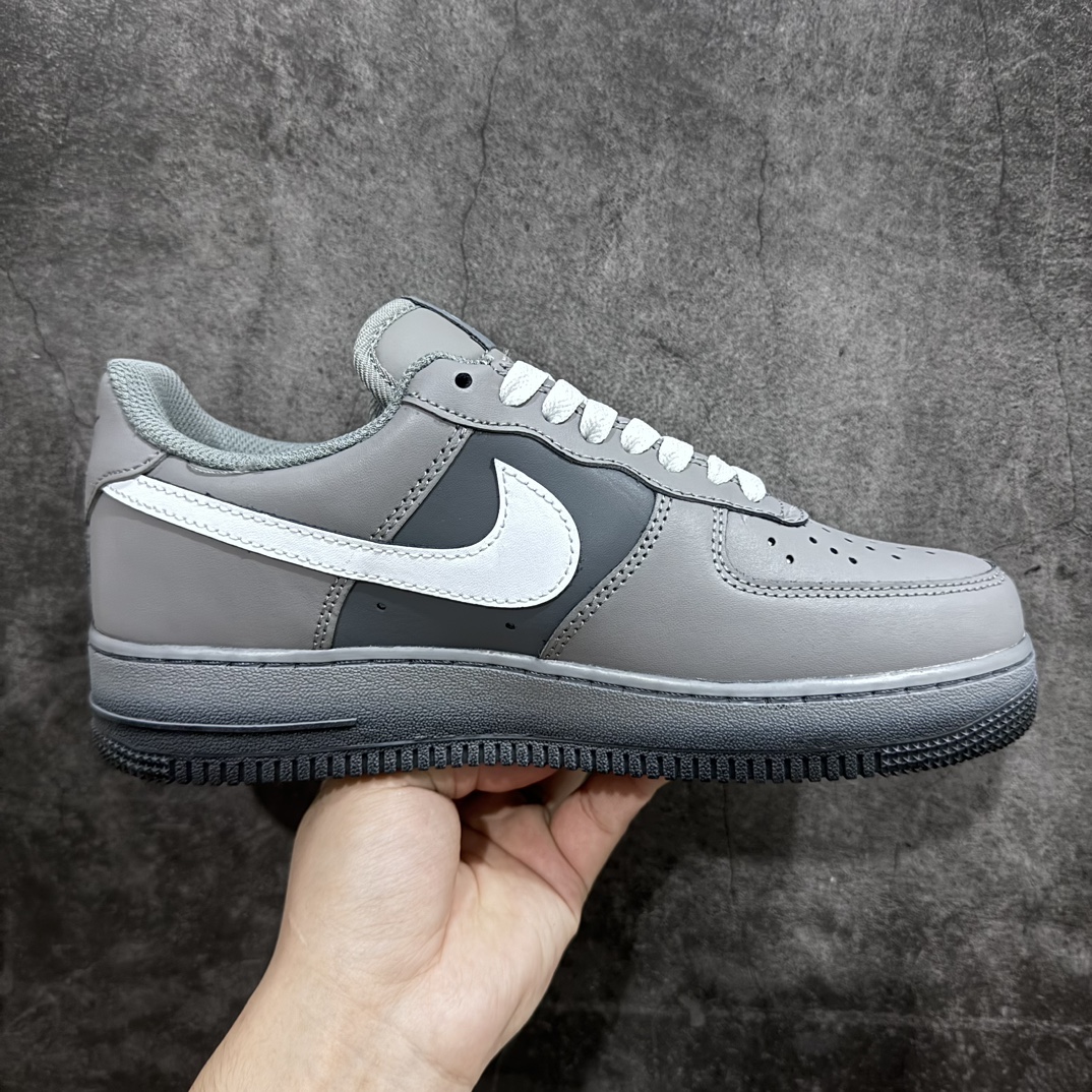 260 创意定制Nike Air Force 1 07 Low"THEMOON"空军一号系列经典低帮百搭休闲运动板鞋 达芬奇“深灰黑白浸染涂鸦”CW2288-111