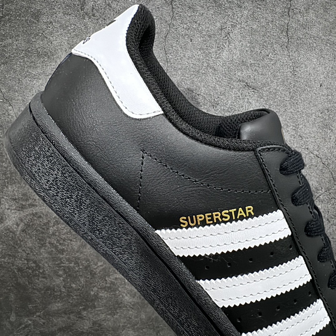 180 【平台充正版】 Adidas   Originals Superstar 经典贝壳头休闲板鞋 20款金标黑白 EG4959