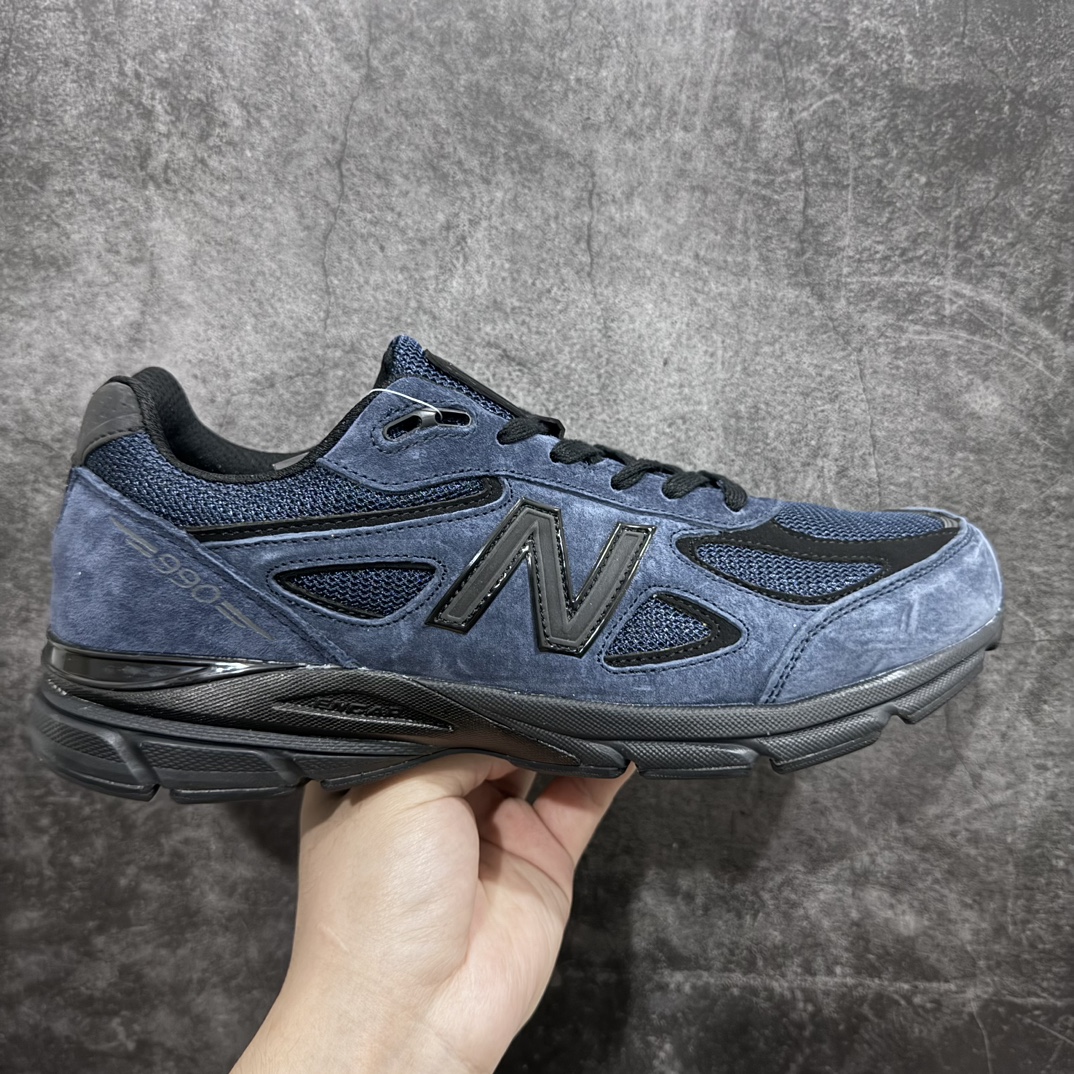 【K版纯原】JJJJound x New Balance NB990V4 联名海军蓝 M990JJ4n美产官方 复古休闲运动慢跑鞋nC-CAP缓震中底 原盒原标天猫京东平台专供 早期外围实体充正案例无数n外贸客户指定订单前后掌分段组合大底 内置科技软底 缓震效果极佳 Size：36-45-莆田鞋批发中心