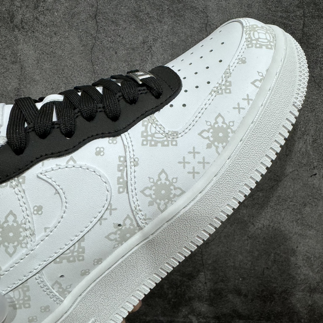 图片[6]-【公司级】Nike By You Air Force 1\’07 Low Retro SP古玩主题 空军一号低帮经典百搭休闲运动板鞋“白黑淡灰丝绸印花” 货号：CW2288-111  尺码：36 36.5 37.5 38 38.5 39 40 40.5 41 42 42.5 43 44 44.5 45-莆田鞋批发中心