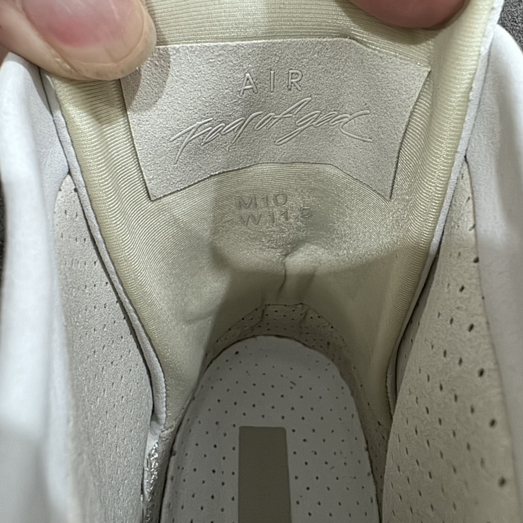 图片[8]-【外贸顶级版】FOG x Air Fear of God 1重磅联名 高帮 纯白 AR4237-100nn最具逼格的联名之王 最强纯原 外贸大厂出品n高价购入原鞋 全套原档案原纸板开发鞋面采用原厂材质 搭配原装网面百万原厂磨具开模 进口TPU框架设计中底搭载 双层 Zoom Air 气垫科技提高缓震 脚感舒适度完美匹配zpn同步官方包装配件 附赠原装高端鞋袋n每只鞋和配件拥有一个液态银独立包装n绝对按公司标准打造  尺码：40 40.5 41 42 42.5 43 44 44.5 45 46 47.5-莆田鞋批发中心