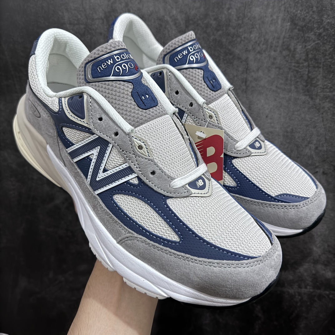 【总裁版】新百伦New Balance Made in USA M990V6nNB990v6六代系列美产血统经典复古百搭老爹风休闲运动跑步鞋 灰蓝U990TC6nn市场最高版本 真正私模组合底n男女鞋半码制 耗时3个月开发n原装档案原数据纸版楦型n采用台产进口丝光无色差校准(正确色卡!!)n猪巴革拼接原装透气网眼织物鞋面材质n正确开发4层组合底模精密开发n中底三种材料构成,分别是:REVlite悦轻中底、TPU发泡材料以及N2氮气注入  尺码：36 37 37.5 38 38.5 39.5 40 40.5 41.5 42 42.5 43 44 44.5 45 46.5-莆田鞋批发中心