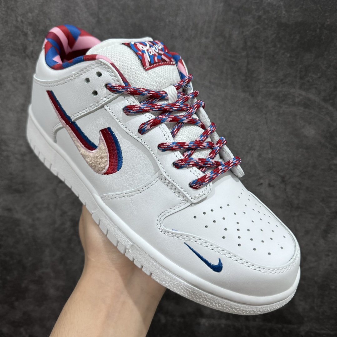 360 【Top纯原版】Parx Nike SB Dunk Low SC 重磅联名 裸眼3D 牛奶白糖果色彩钩 CN4504-100