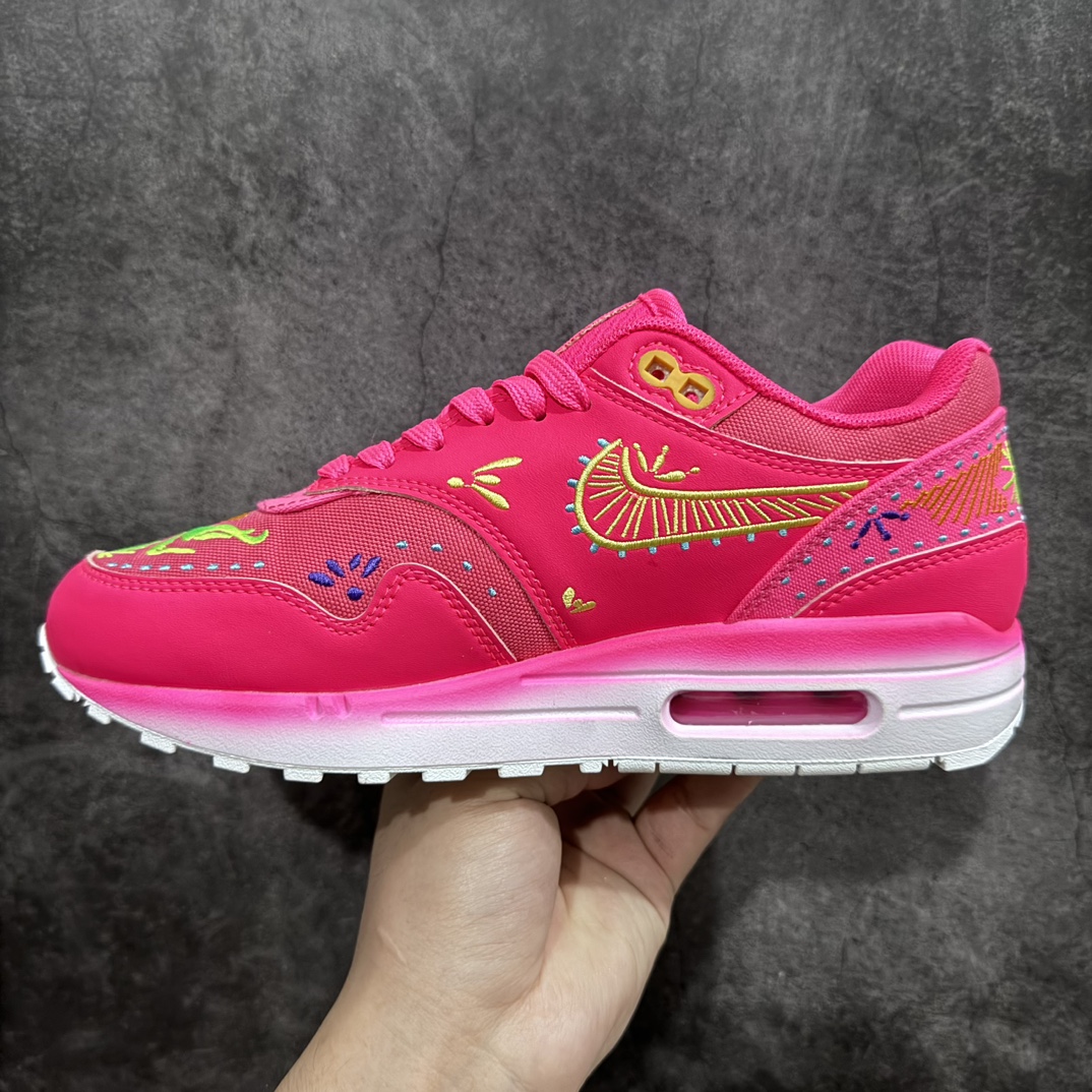 240 Nike Air Max 1 刺绣红 复古休闲跑步鞋 FQ8172-645