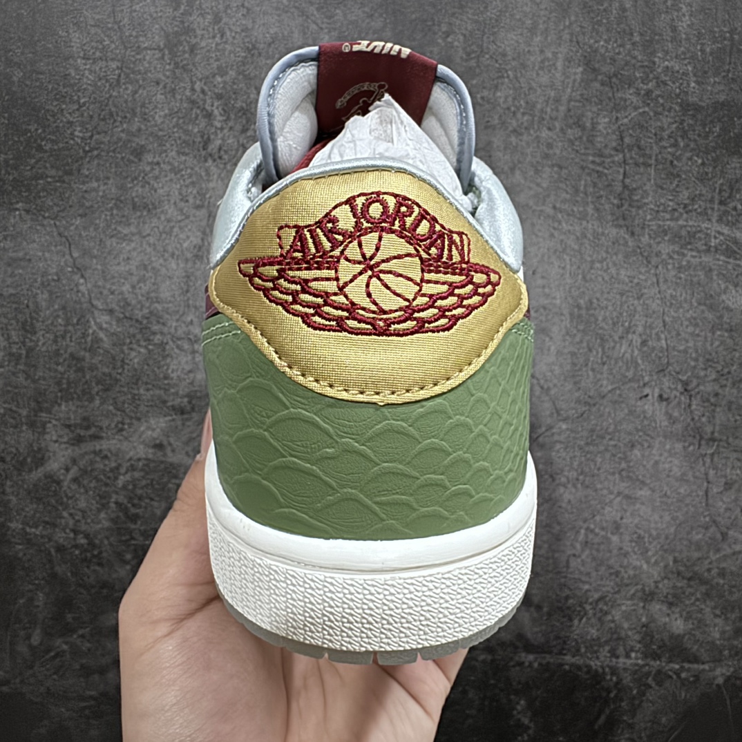 240 【纯原版】Air Jordan 1 Low 白绿红 2024龙凤呈祥 龙年限定FN3727-100