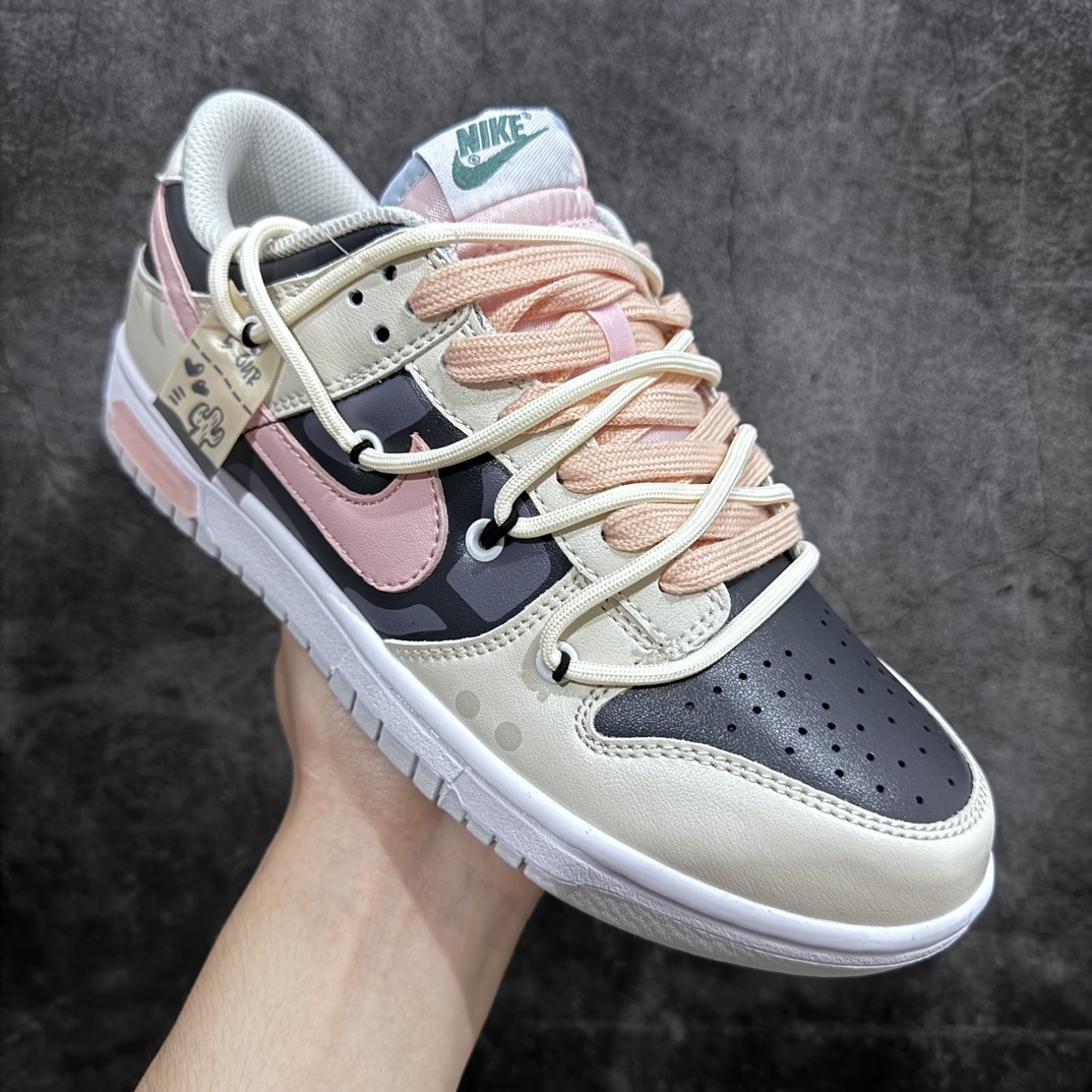 300 【FS原盒版】Nike Dunk Low 熊猫恶作剧-粉红情郎 FD1232-002