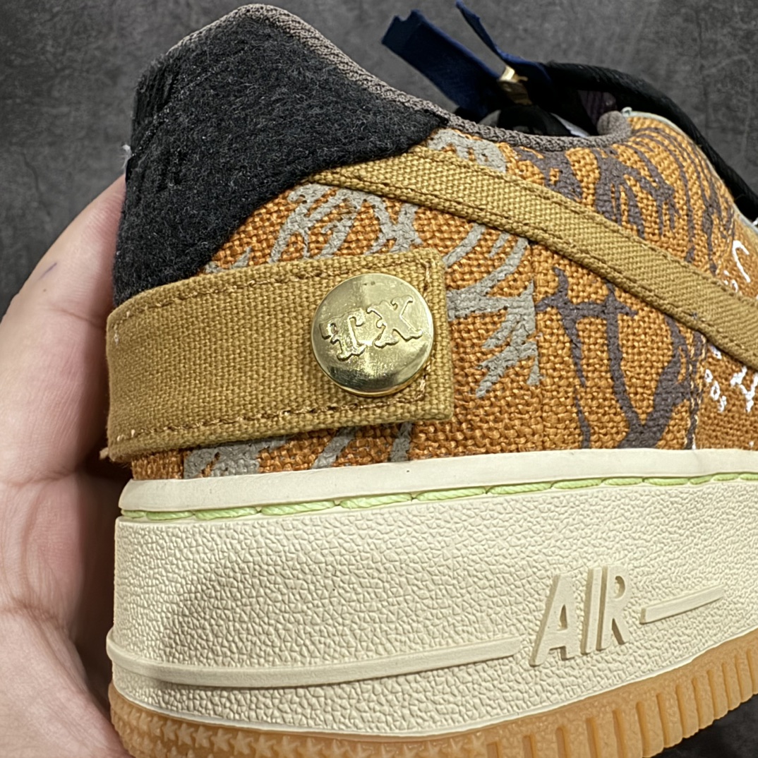 纯原版TravisScottxNikeAirForce1LowAF1拉链鬼脸拼接TS联名空军一号CN24