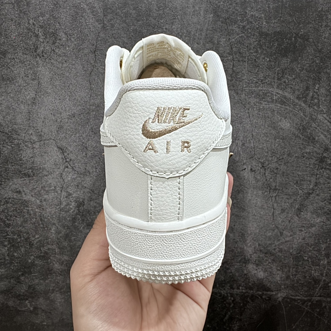 200 Nike Air Force 1 Mini Gold防滑耐磨四小金钩 四钩白金FV3654-111