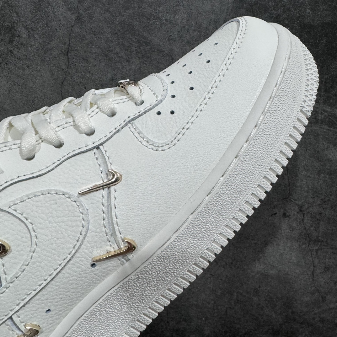 200 Nike Air Force 1 Mini Gold防滑耐磨四小金钩 四钩白金FV3654-111