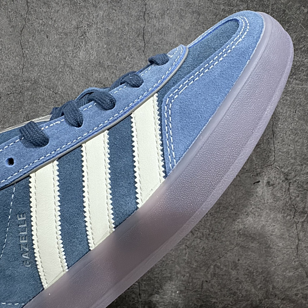 220 【纯原版】Adidas Originals Gazelle Indoor 防滑低帮T头德训鞋 GZ复古系列 藏青蓝 IE7002