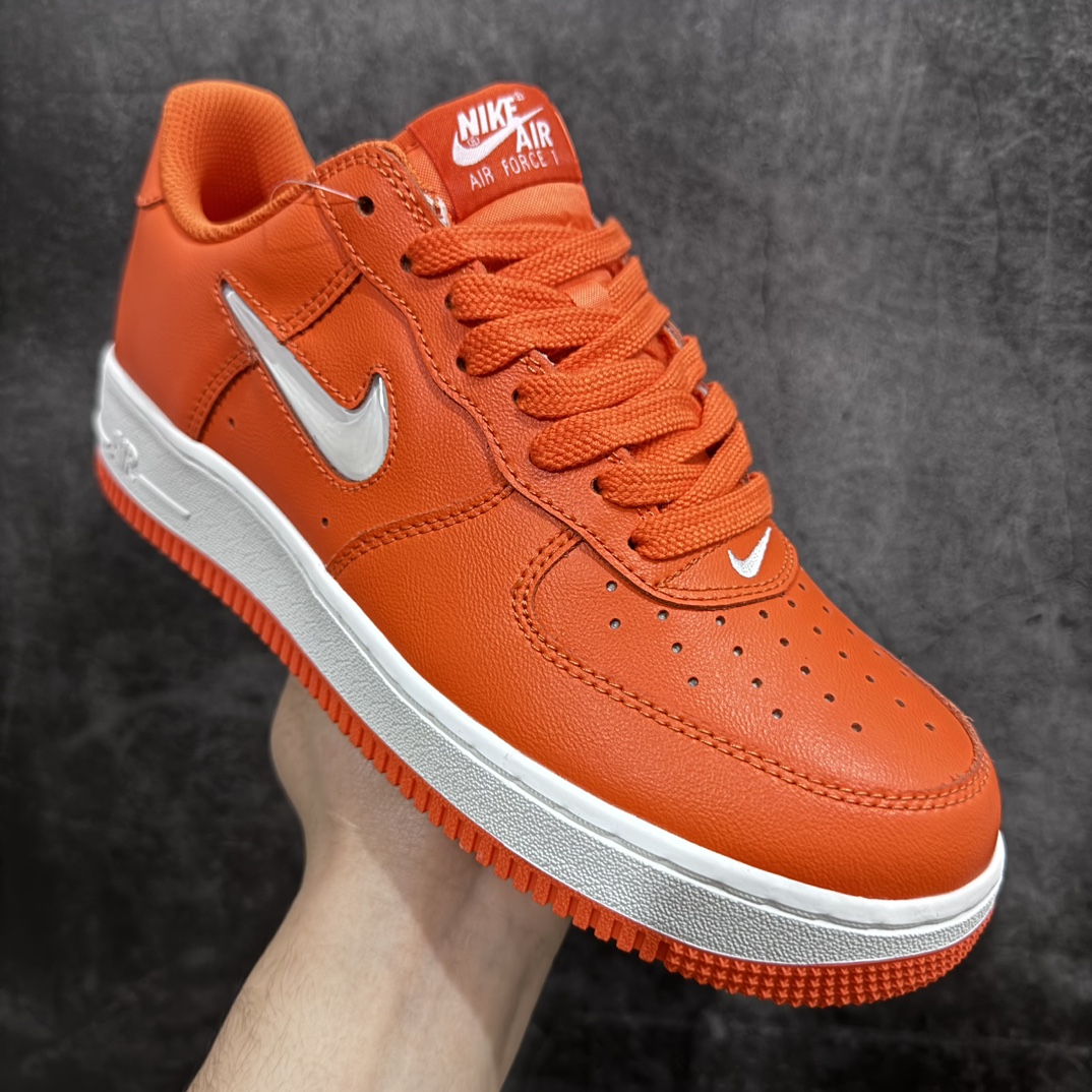 200 NK Air Force 1’07 Low Retro”Orange Jewel“空军一号板鞋“皮革亮橙水晶小钩”FJ1044-800