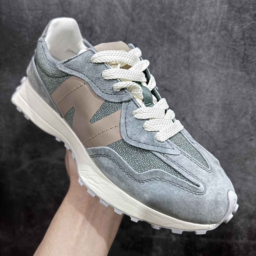 200 【纯原F版】NB327 浅绿色 U327WPA New Balance 327 低帮跑步鞋