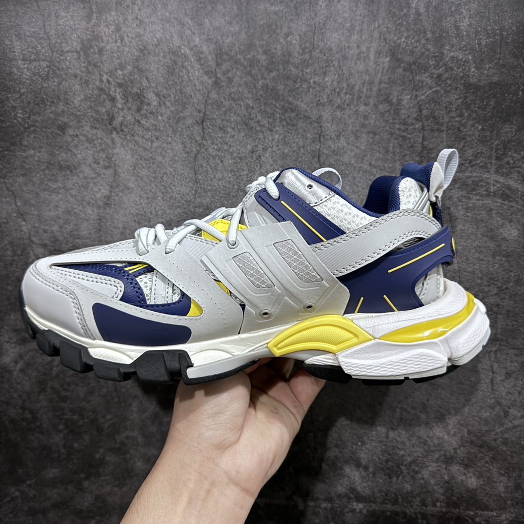 480 【OK版本】 巴黎世家3代系列 Balenciaga Track 3.0 低帮老爹鞋白灰蓝