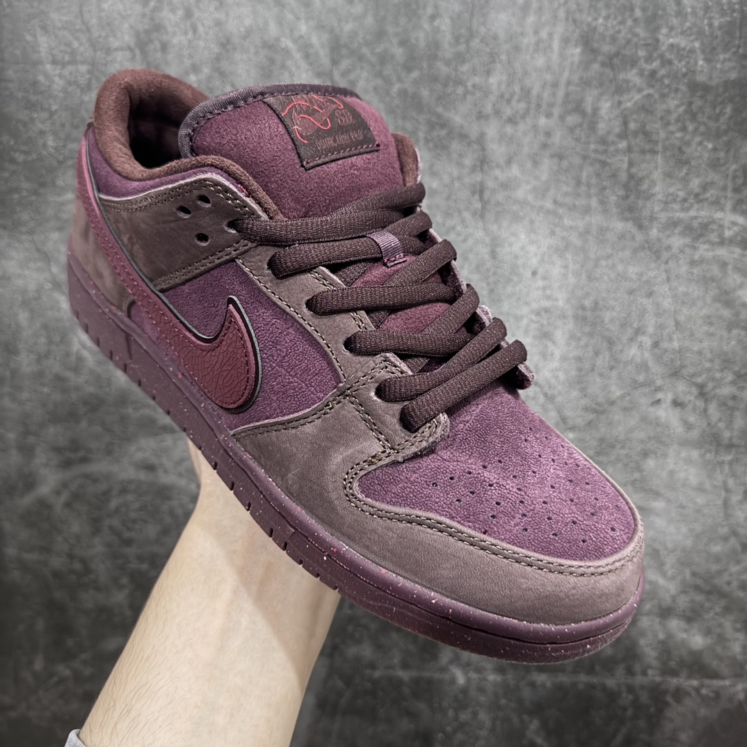 350 【Top纯原】NK Dunk Low Premium ”Valentine's Day” SB低帮情人节 酒红麂皮 FN0619-600