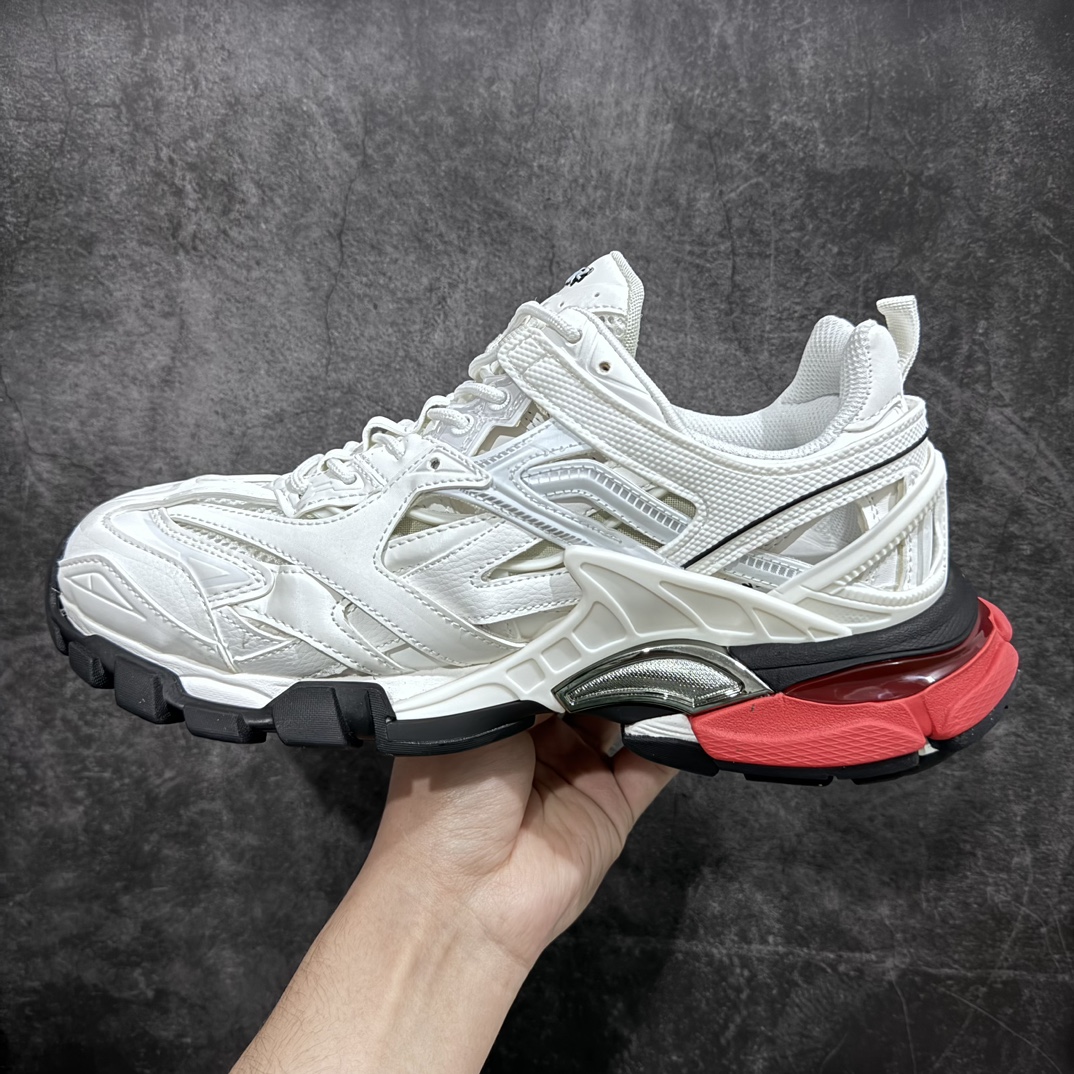 550 【VG升级版】BALENCIAGA Track 2.0 巴黎世家四代复古老爹鞋 白黑红