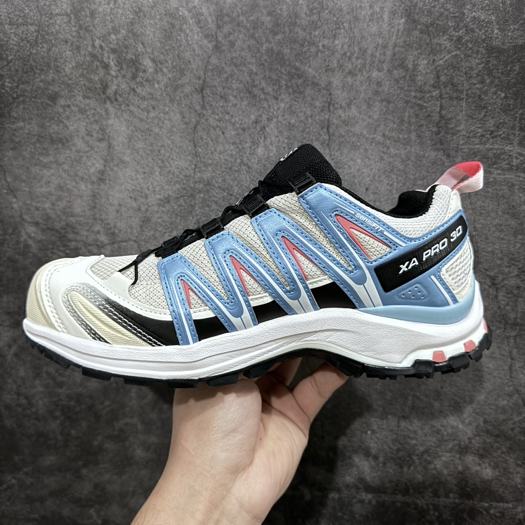 300 【纯原W1版】SALOMON XA Pro 3D ADV 灰蓝色 萨洛蒙潮流越野机能户外功能鞋 471567