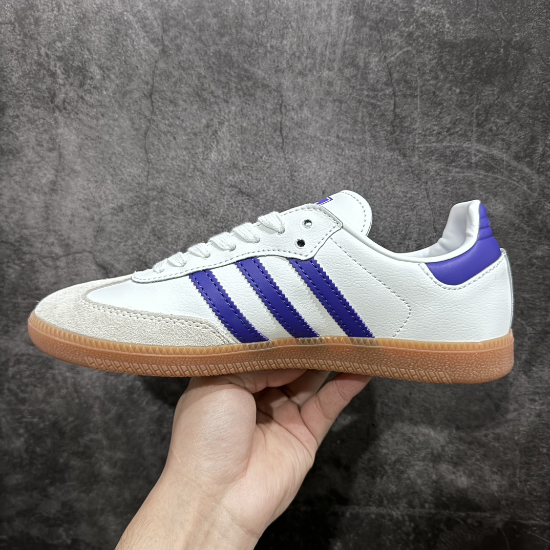 150 【R版】Adidas Originals Samba Vegan OG桑巴舞板鞋“白紫生胶底” IF6514