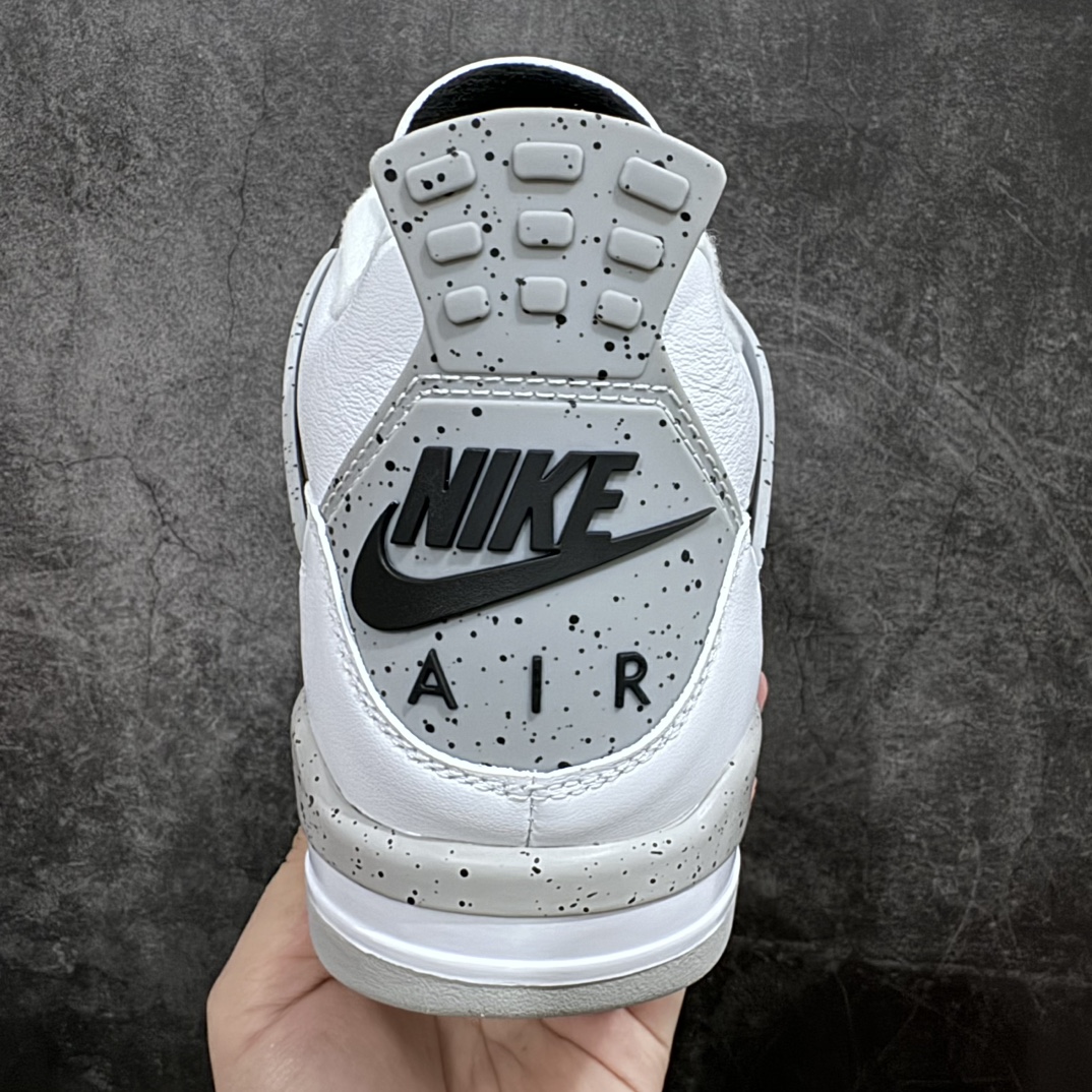 图片[4]-【KW纯原】Air Jordan 4 AJ4 乔4 \”White Cement \” 白水泥 货号：840606-190nnn耗时多个月巨作 重金购买原楦原纸板确保原汁原味 完美呈现四代版型正确鞋头弧度 原装鞋舌织唛标n原厂TPU网格 不打皱 原厂电控针车系统原厂港宝加持 正确后跟弧度 细节随意对比市面任何版本‼️n原厂织唛标 市面唯一采用原装皮料正确网格工艺 全方位一致匹配官方细节全网唯一私模 最大尺码达到48.5码  尺码：40 40.5 41 42 42.5 43 44 44.5 45 45.5 46 47.5 48.5-莆田鞋批发中心